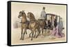 English Horses-Albert Adam-Framed Stretched Canvas