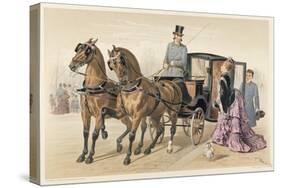 English Horses-Albert Adam-Stretched Canvas