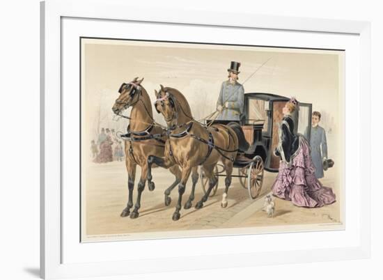 English Horses-Albert Adam-Framed Giclee Print