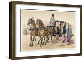 English Horses-Albert Adam-Framed Giclee Print