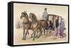 English Horses-Albert Adam-Framed Stretched Canvas