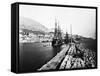 English Ironclad Warships at Gibraltar-null-Framed Stretched Canvas