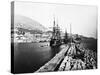 English Ironclad Warships at Gibraltar-null-Stretched Canvas