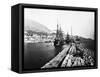 English Ironclad Warships at Gibraltar-null-Framed Stretched Canvas
