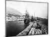 English Ironclad Warships at Gibraltar-null-Mounted Photographic Print