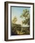 English Landscape Capriccio with a Column, c.1754-Canaletto-Framed Giclee Print