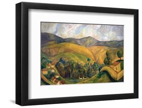 English Landscape-Diego Rivera-Framed Premium Giclee Print