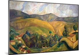 English Landscape-Diego Rivera-Mounted Art Print