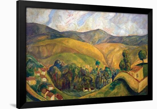 English Landscape-Diego Rivera-Framed Art Print