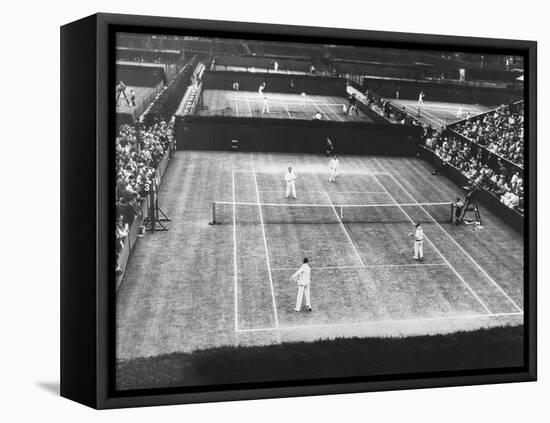 English Lawn Tennis Championship Play at Wimbledon, July 2, 1930-null-Framed Stretched Canvas