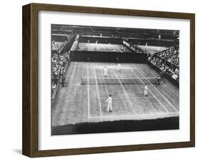 English Lawn Tennis Championship Play at Wimbledon, July 2, 1930-null-Framed Photo