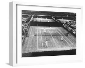 English Lawn Tennis Championship Play at Wimbledon, July 2, 1930-null-Framed Photo
