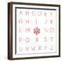 English Letters Made from Vintage Rose-munandme-Framed Art Print