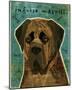 English Mastiff (Brindle)-John Golden-Mounted Giclee Print