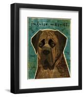 English Mastiff (Brindle)-John W^ Golden-Framed Art Print