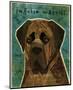 English Mastiff (Brindle)-John W^ Golden-Mounted Art Print