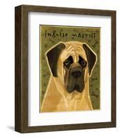 English Mastiff-John W^ Golden-Framed Art Print