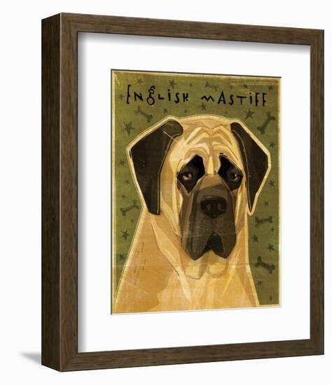 English Mastiff-John W^ Golden-Framed Art Print