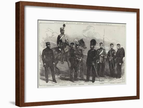 English Militia and Yeomanry Cavalry-null-Framed Giclee Print