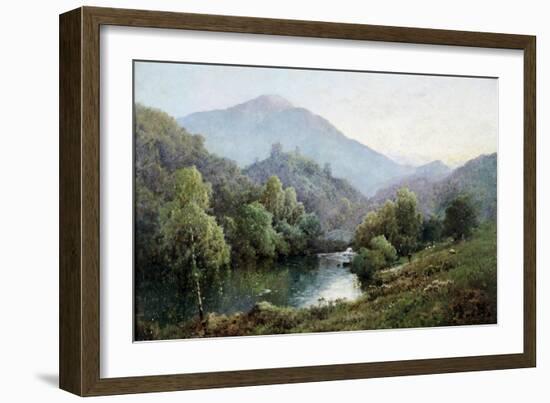 English Mountain Lake-Alfred Fontville de Breanski-Framed Giclee Print