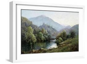 English Mountain Lake-Alfred Fontville de Breanski-Framed Giclee Print