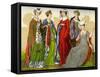 English Noblewomen, 15th-16th Century-Edward May-Framed Stretched Canvas