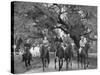 English Novelist and Dramatist W. Somerset Maughm and Horseback Riding-Alfred Eisenstaedt-Stretched Canvas