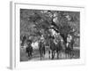 English Novelist and Dramatist W. Somerset Maughm and Horseback Riding-Alfred Eisenstaedt-Framed Photographic Print