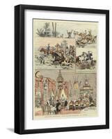 English Officers Abroad, Fox-Hunting in Egypt-null-Framed Giclee Print