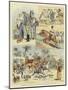 English Officers Abroad, Fox-Hunting in Egypt-null-Mounted Giclee Print