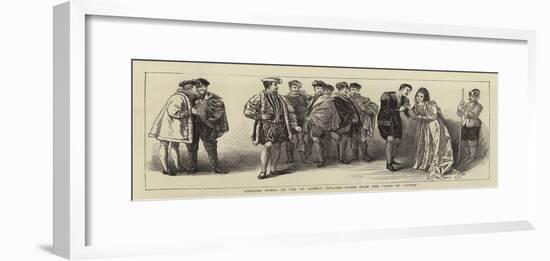 English Opera at the St James's Theatre, Scene from the Rose of Castile-null-Framed Giclee Print