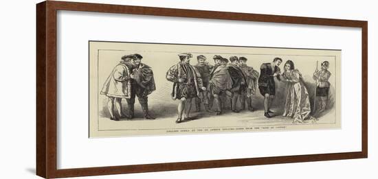 English Opera at the St James's Theatre, Scene from the Rose of Castile-null-Framed Giclee Print