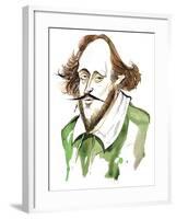 English playwright and poet William Shakespeare(1564-1616); caricature-Neale Osborne-Framed Giclee Print