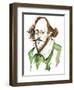 English playwright and poet William Shakespeare(1564-1616); caricature-Neale Osborne-Framed Giclee Print