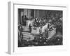 English Prime Minister Winston Churchill Adressesing the Us Congress-Myron Davis-Framed Photographic Print