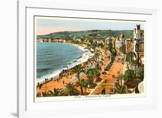 English Promenade, Nice, France-null-Framed Premium Giclee Print