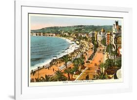 English Promenade, Nice, France-null-Framed Premium Giclee Print