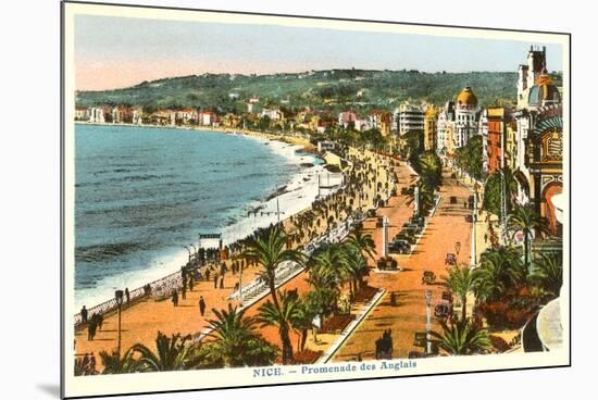 English Promenade, Nice, France-null-Mounted Art Print