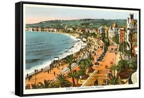 English Promenade, Nice, France-null-Framed Stretched Canvas