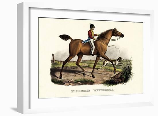 English Racer Horse, 1824-Karl Joseph Brodtmann-Framed Giclee Print