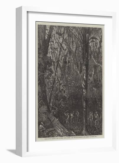 English Railway Surveying Party in Central America Cutting a Road from Lake Nicaragua to the Atlant-null-Framed Giclee Print