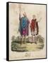 English Royalty King Edgar I the Peaceful or Peaceable of England with Youthful Attendant-null-Framed Stretched Canvas