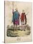 English Royalty King Edgar I the Peaceful or Peaceable of England with Youthful Attendant-null-Stretched Canvas