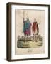 English Royalty King Edgar I the Peaceful or Peaceable of England with Youthful Attendant-null-Framed Art Print