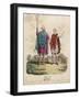 English Royalty King Edgar I the Peaceful or Peaceable of England with Youthful Attendant-null-Framed Art Print