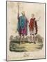 English Royalty King Edgar I the Peaceful or Peaceable of England with Youthful Attendant-null-Mounted Art Print