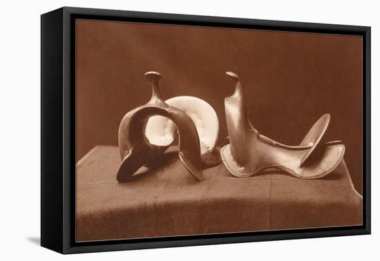 English Saddles, Photograph-null-Framed Stretched Canvas