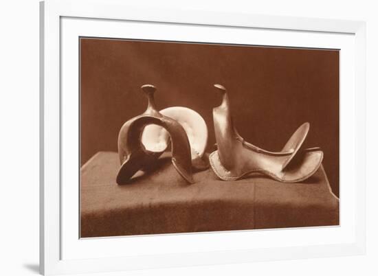 English Saddles, Photograph-null-Framed Art Print