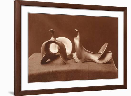 English Saddles, Photograph-null-Framed Premium Giclee Print