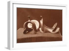 English Saddles, Photograph-null-Framed Art Print